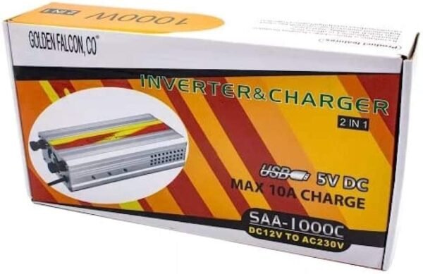 محول طاقة 3000 وات  تيار مستمر 12 فولت الى تيار متردد 220 فولت USB فالكون - Image 2